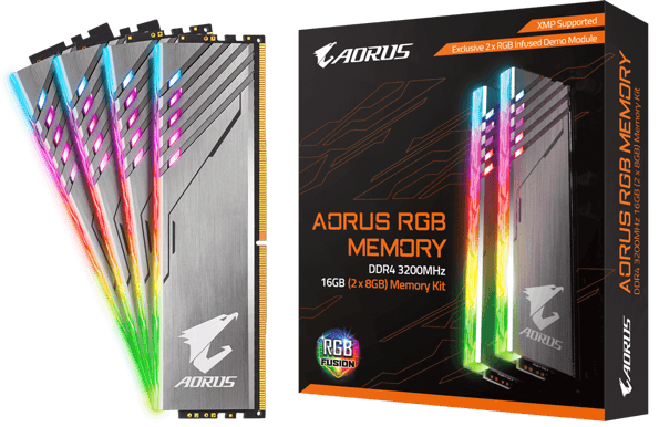 Gigabyte AORUS 16GB (2x8GB) DDR4 3200MHz CL16 RGB