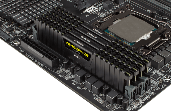Corsair 128GB (8x16GB) DDR4 3200MHz CL16 Vengeance LPX Svart