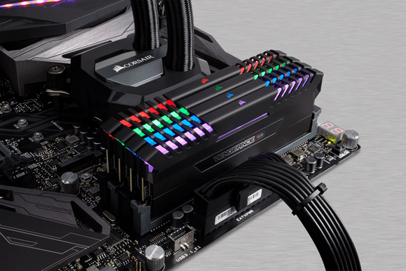 Corsair 16GB (2x8GB) DDR4 2933MHz CL16 Vengeance RGB Svart AMD