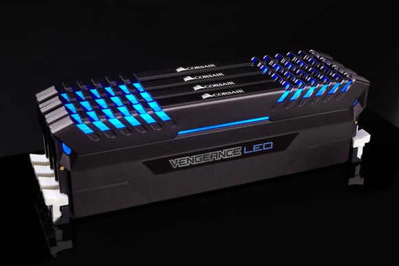 Corsair 32GB (2x16GB) DDR4 3000MHz CL16 Vengeance LED - Blå
