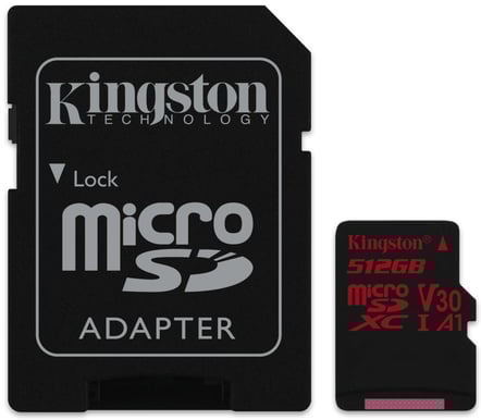 Kingston microSDXC 512GB Canvas React