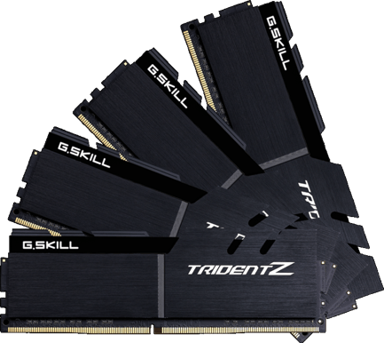 G.Skill 32GB (4x8GB) DDR4 3600MHz CL16 Trident Z Svart