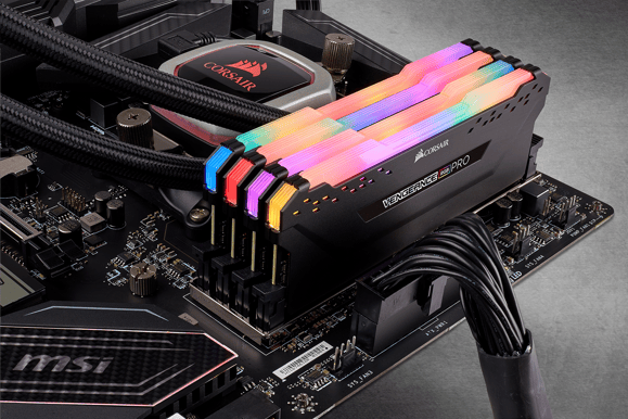 Corsair 64GB (4x16GB) DDR4 2933MHz CL16 Vengeance RGB PRO Svart