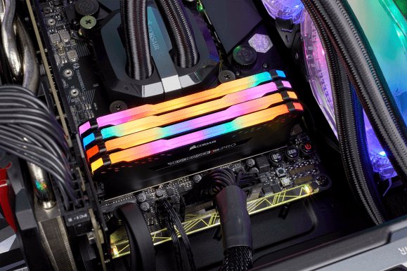 Corsair 64GB (4x16GB) DDR4 2933MHz CL16 Vengeance RGB PRO Svart