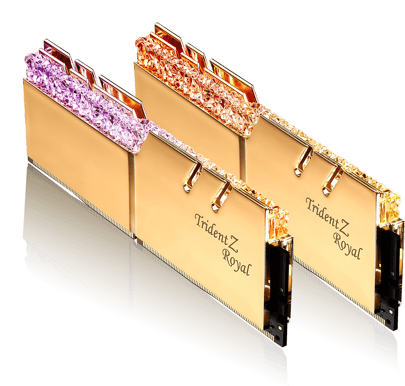 G.Skill 16GB (2x8GB) DDR4 3000MHz CL16 Trident Z Royal RGB Guld
