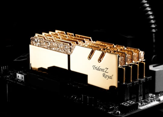 G.Skill 16GB (2x8GB) DDR4 3200MHz CL14 Trident Z Royal RGB Guld