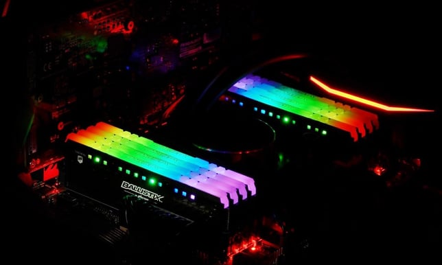 Ballistix 16GB (2x8GB) DDR4 2666MHz CL16 Tactical Tracer RGB
