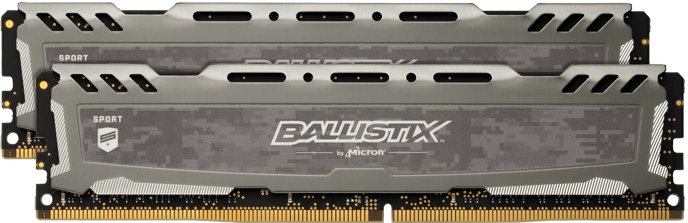 Ballistix 32GB (2x16GB) DDR4 3000MHz CL15 Sport LT Grå