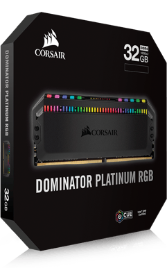 Corsair 32GB (2x16GB) DDR4 3600MHz CL18 Dominator Platinum RGB