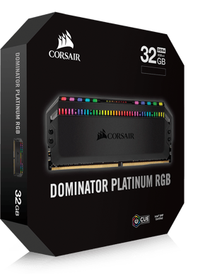 Corsair 32GB (4x8GB) DDR4 3200MHz CL16 Dominator Platinum RGB