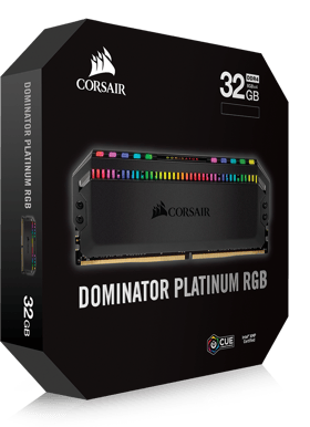 Corsair 32GB (4x8GB) DDR4 3600MHz CL18 Dominator Platinum RGB