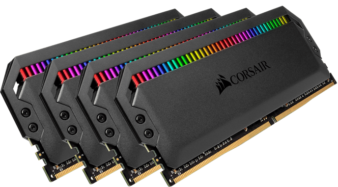 Corsair 64GB (4x16GB) DDR4 3000MHz CL15 Dominator Platinum RGB