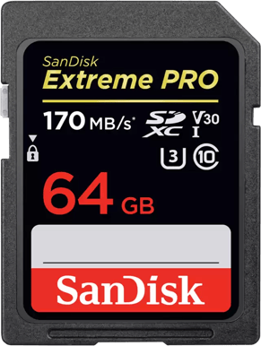 SanDisk SDXC Extreme Pro 64GB