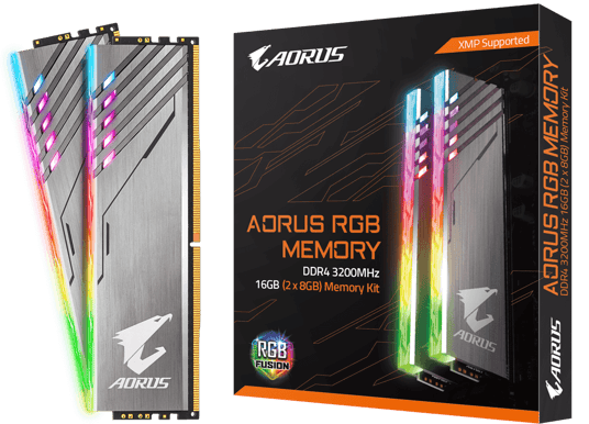 Gigabyte AORUS 16GB (2x8GB) DDR4 3200MHz CL16 RGB