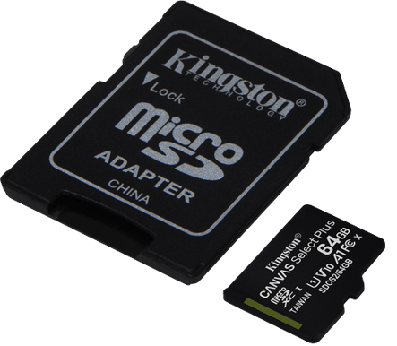 Kingston microSD 64GB Canvas Select Plus