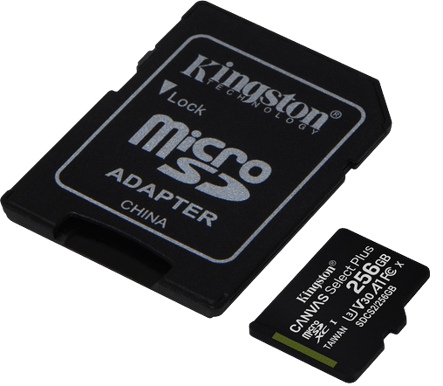 Kingston microSD 256GB Canvas Select Plus