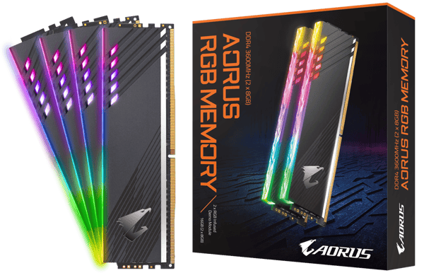 Gigabyte Aorus 16GB (2x 8GB)  DDR4 3600MHz CL18 RGB + demokit