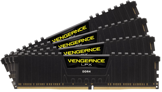 Corsair 128GB (4x32GB) DDR4 3200MHz CL16 Vengeance LPX Svart