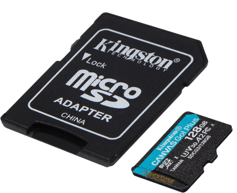 Kingston microSD 128GB Canvas Go! Plus
