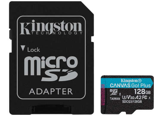Kingston microSD 128GB Canvas Go! Plus