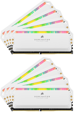 Corsair 128GB (8x16GB) DDR4 3200MHz CL16 Dominator Platinum RGB Vit