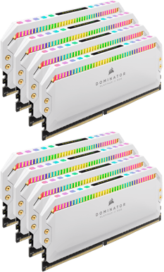 Corsair 128GB (8x16GB) DDR4 3200MHz CL16 Dominator Platinum RGB Vit