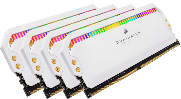 Corsair 64GB (4x16GB) DDR4 3600MHz CL18 Dominator Platinum RGB Vit