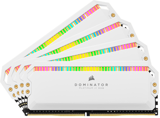 Corsair 32GB (4x8GB) DDR4 4000MHz CL19 Dominator Platinum RGB Vit