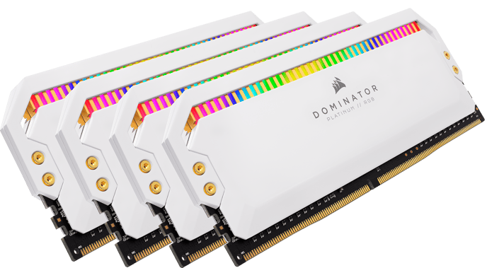 Corsair 32GB (4x8GB) DDR4 4000MHz CL19 Dominator Platinum RGB Vit