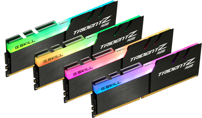 G.Skill 128GB (4x32GB) DDR4 3600MHz CL18 Trident Z RGB