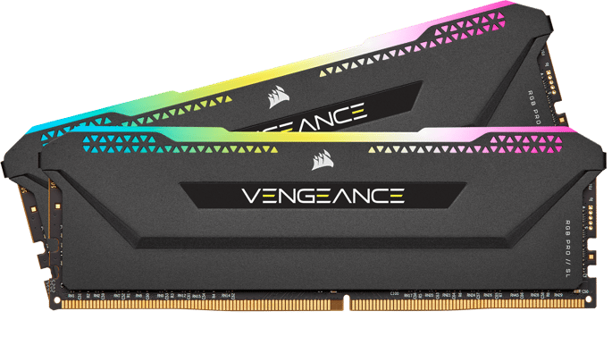 Corsair 32GB (2x16GB) DDR4 3600MHz CL18 Vengeance RGB PRO SL Svart AMD