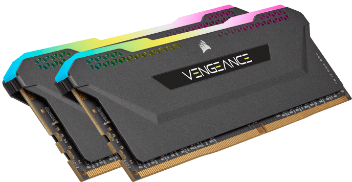 Corsair 32GB (2x16GB) DDR4 3600MHz CL18 Vengeance RGB PRO Svart AMD