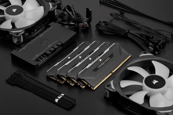 Corsair 128GB (4x32GB) DDR4 3200MHz CL16 Vengeance RGB PRO SL Svart