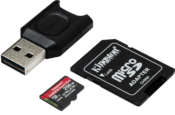 Kingston microSD 256GB Canvas React Plus