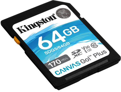 Kingston SD 64GB Canvas Go! Plus