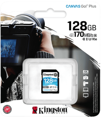 Kingston SD 64GB Canvas Go! Plus