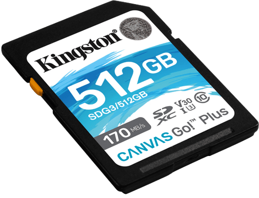 Kingston SD 512GB Canvas Go! Plus