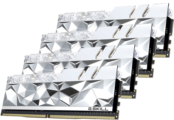 G.Skill 64GB (4x16GB) DDR4 3600MHz CL14 Trident Z Royal Elite RGB Silver