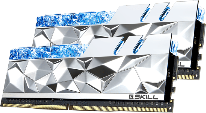 G.Skill 32GB (2x16GB) DDR4 4000MHz CL14 Trident Z Royal Elite RGB Silver