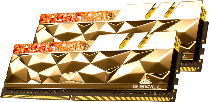 G.Skill 16GB (2x8GB) DDR4 3600MHz CL14 Trident Z Royal Elite RGB Guld