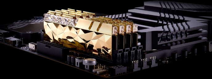 G.Skill 64GB (8x8GB) DDR4 3600MHz CL14 Trident Z Royal Elite RGB Guld