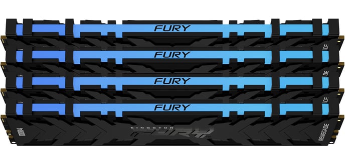 Kingston Fury 128GB (4x32GB) DDR4 3200MHz CL 16 Renegade RGB