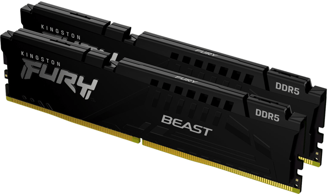 Kingston 16GB (2x8GB) DDR5 4800MHz CL38 FURY Beast