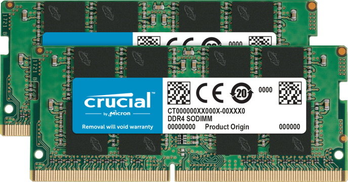 Crucial 16GB (2x8GB) DDR4 3200MHz CL22 SODIMM