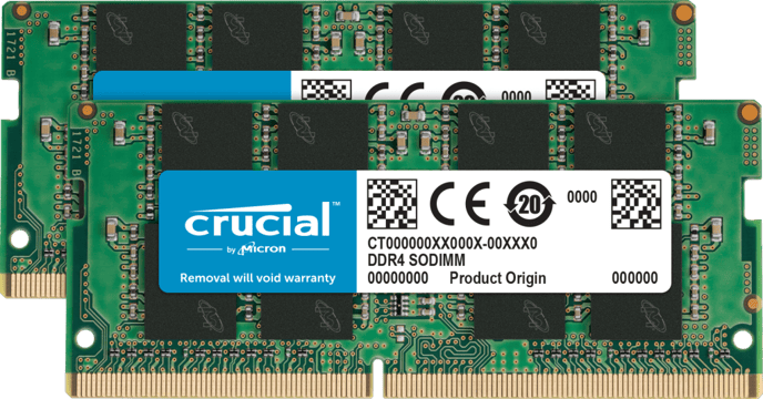 Crucial 64GB (2x32GB) DDR4 3200MHz CL22 SODIMM - Inet.se