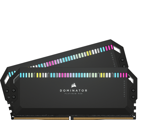 Corsair 64GB (2x32GB) DDR5 5600MHz CL40 Dominator Platinum RGB Svart