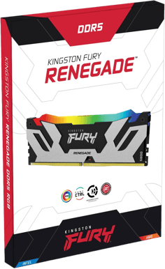 Kingston 32GB (2x16GB) DDR5 6000MHz CL32 FURY Renegade RGB Silver