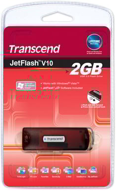 Transcend 2GB JetFlash V10 USBDisk, Red