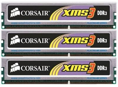 Corsair 6GB (3x2GB) 1333MHz PC3-10666