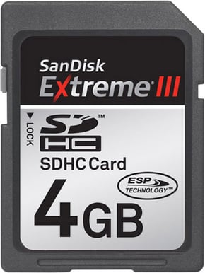 SDHC SanDisk eXtreme III 4GB